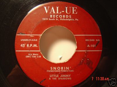 popsike.com - Little Jimmy & The Sparrows 45 SNORIN' VAL- UE Records ...