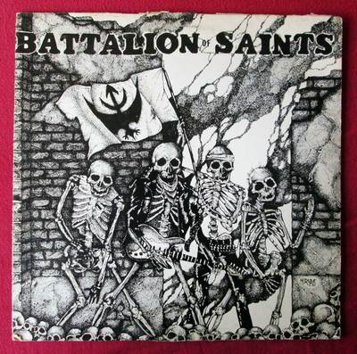 popsike.com - BATTALION OF SAINTS Fighting Boys ?ORIGINAL? Nutrons 1982  w/Poster Mad Marc Rude - auction details