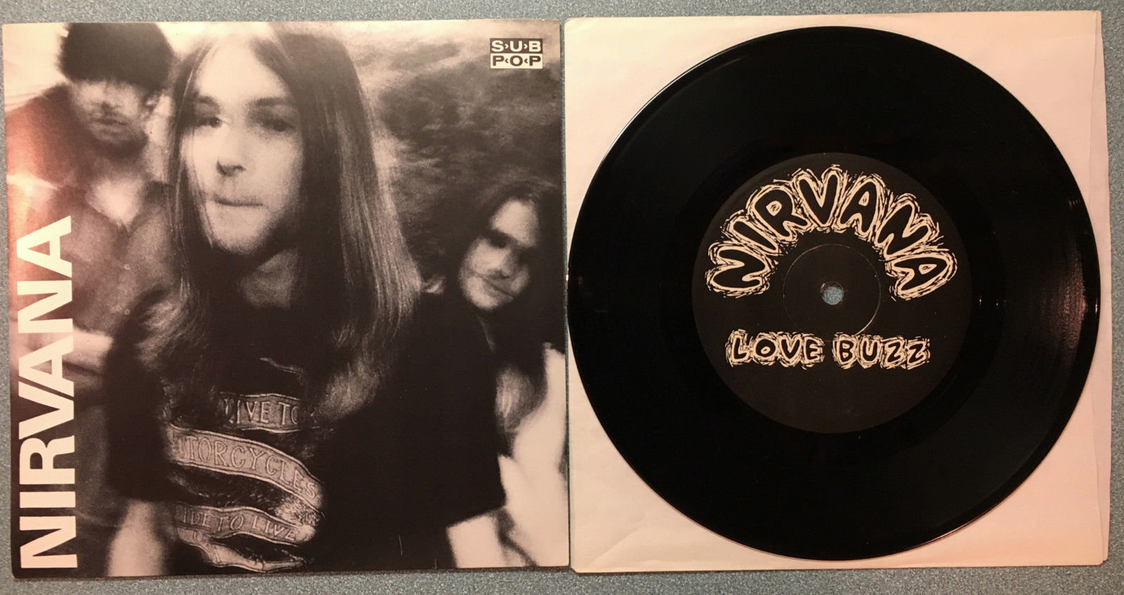 Nirvana 7inch Vinyl Love Buzz Big Cheese Kurt deals Cobain