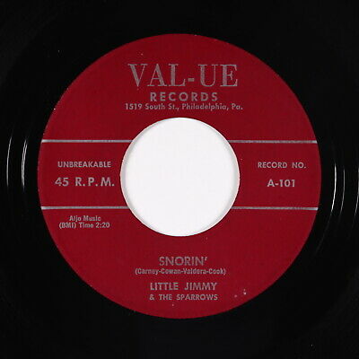 popsike.com - Doo-Wop R&B 45 - Little Jimmy & The Sparrows - Snorin ...