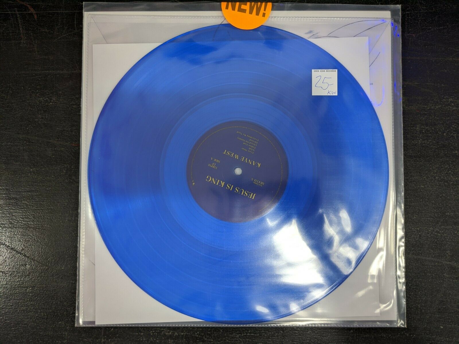 Kanye West Jesus Is King fashion Vinyl Blue Translucent