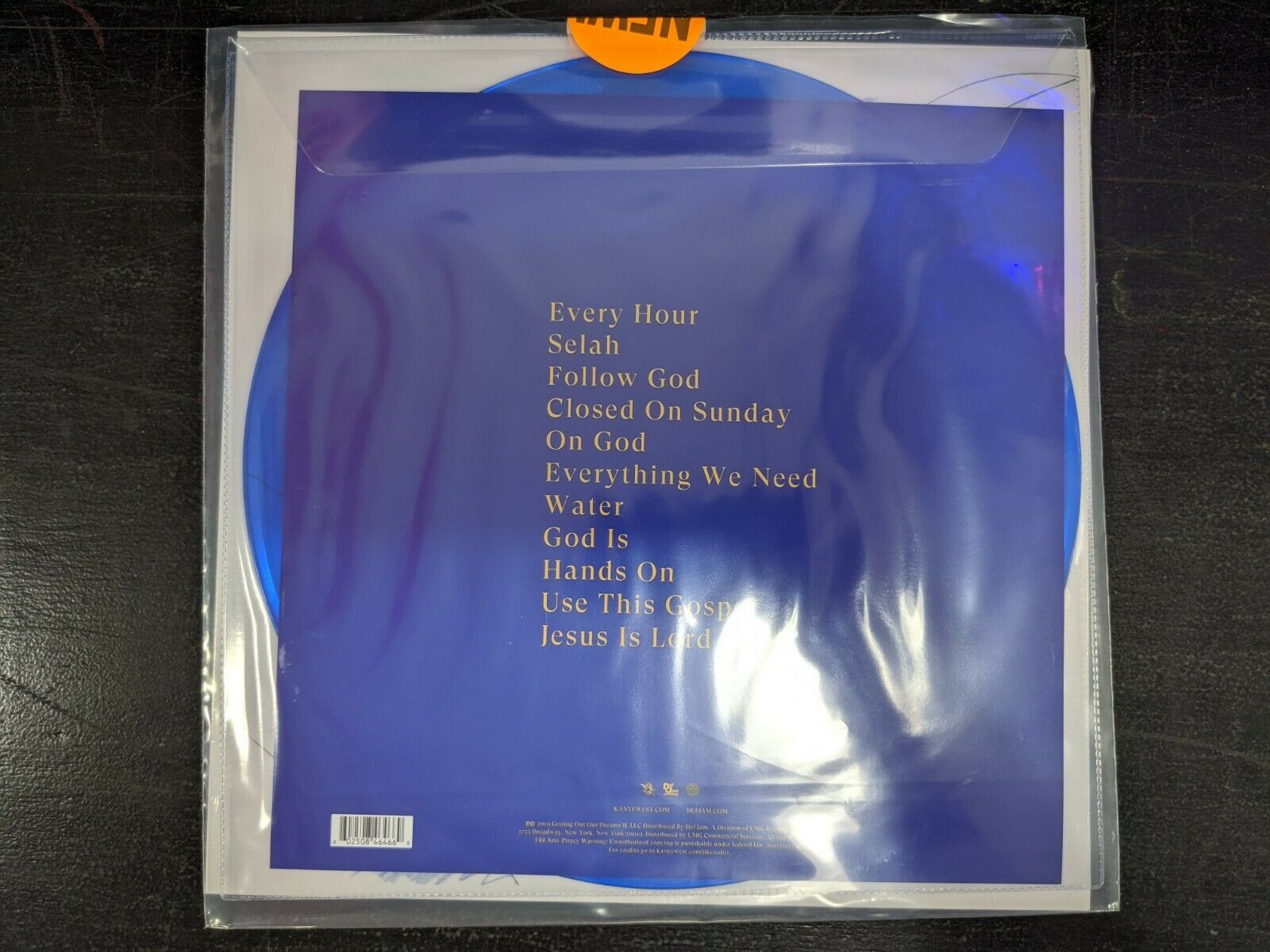 Kanye West Jesus Is King Vinyl Blue Translucent 2024