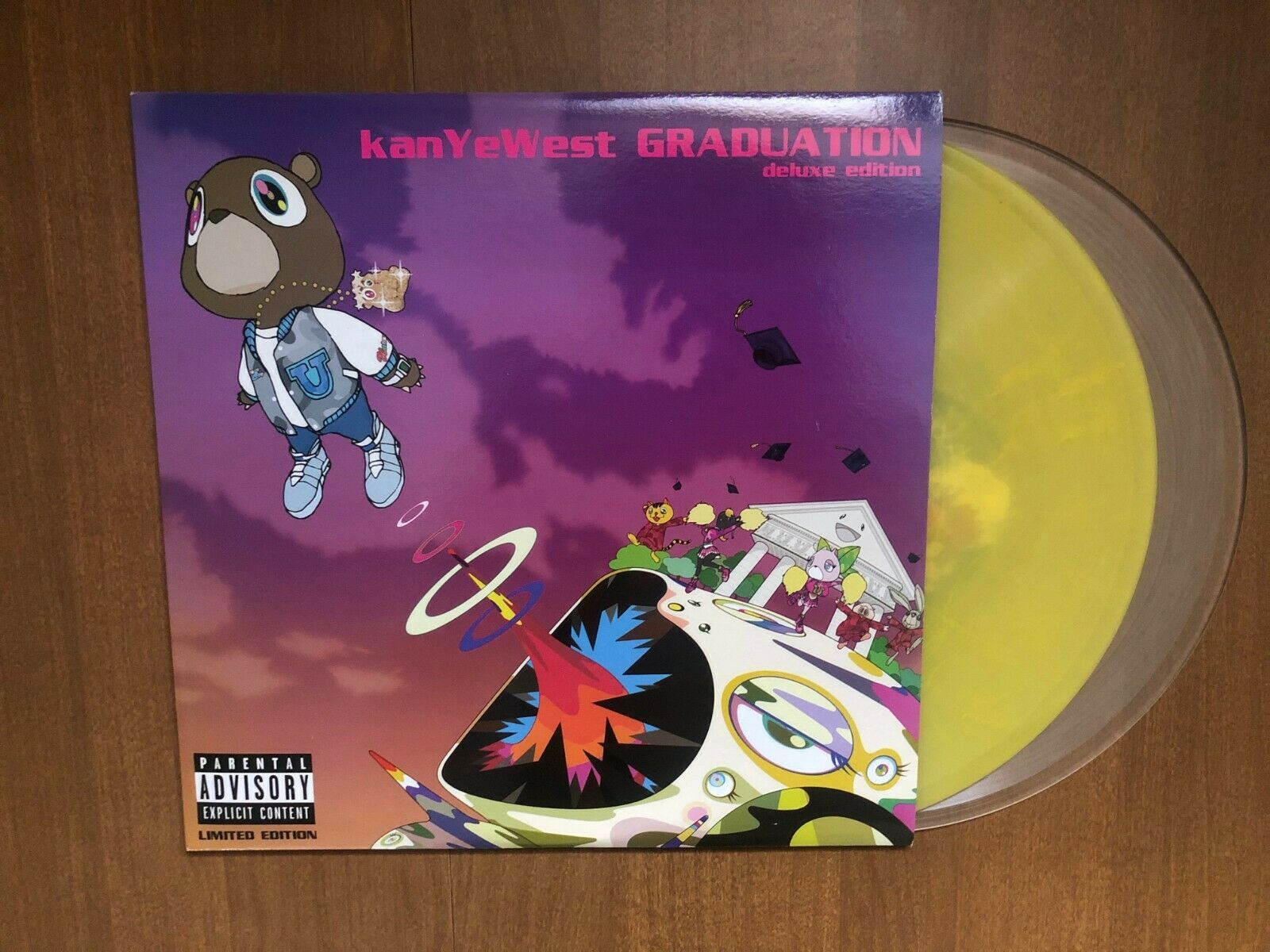 Kanye West Graduation Translucent Vinyl 2LP SUPER factory Rare Promo - Holland Import