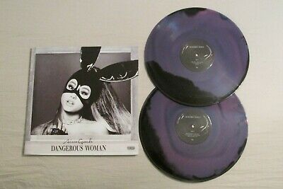 Ariana Grande – Dangerous Woman authentic black and purple swirl vinyl record 2021 repress