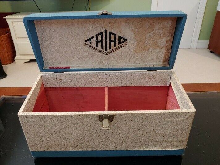 Vintage Triad dual 45’ record deals case