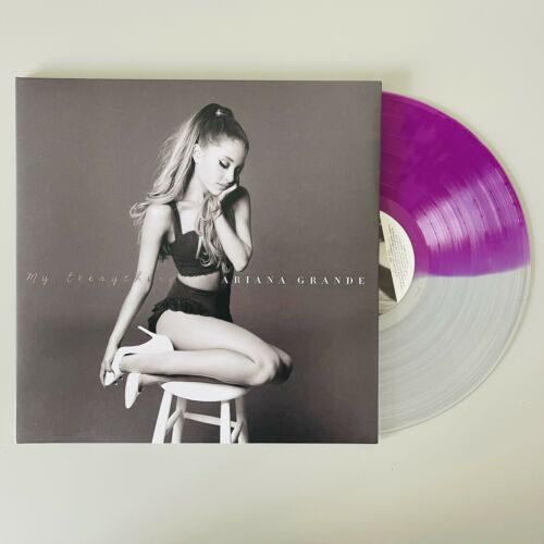 Ariana Grande My Everything Lavender Clear Split Vinyl Exclusive authentic Purple