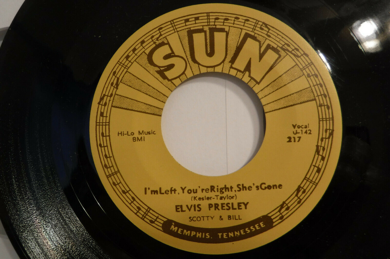 popsike.com - Elvis Presley, Baby Let's Play House, Sun Records 217 ...