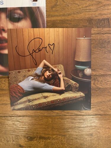 Taylor Swift Signed Midnights Moonstone Vinyl Autographed authentic WITH HEART