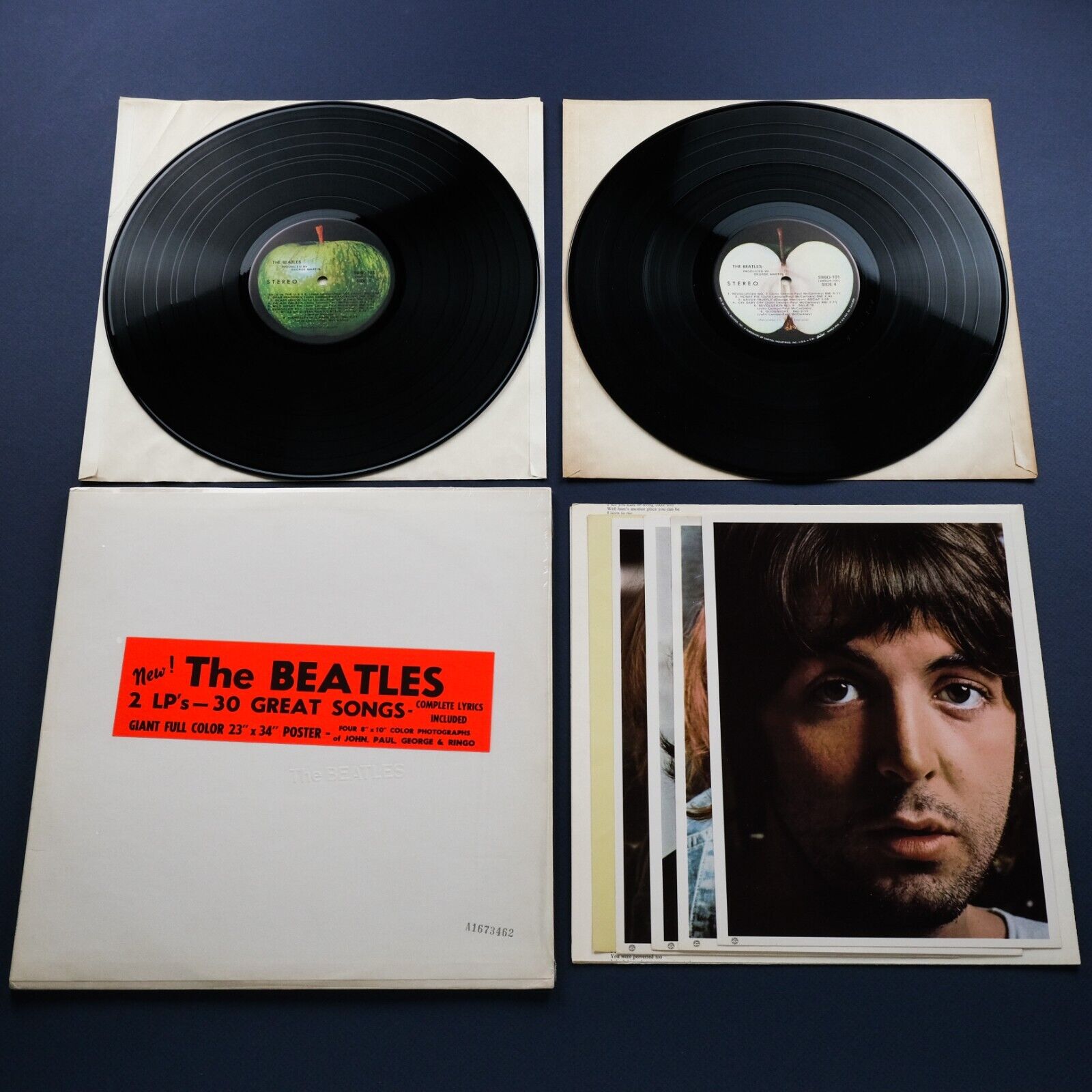 popsike.com - The Beatles The Beatles(White Album) US Orig'68 Apple 1st  Press 7 Errors Shrink - auction details